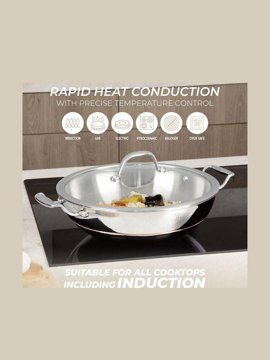 Berlinger Haus Eternal Collection Aluminum Wok with Lid 28cm