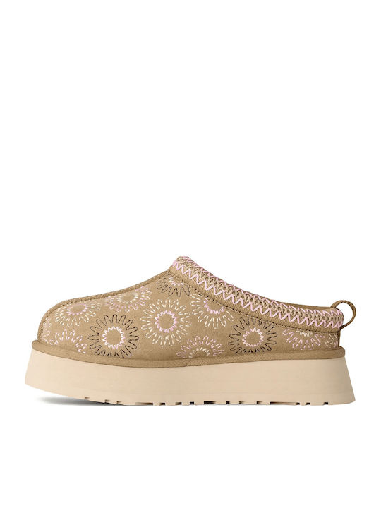 Tazz Winter Women's Slippers Beige