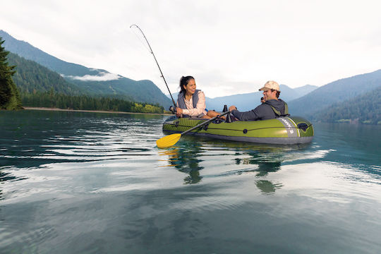 Intex Seahawk 2 Inflatable Boat for 1 Adult Green with 2 Paddles and Pump