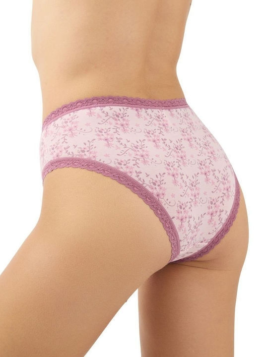 Βαμβακερά Γυναικεία Slip 3Pack Λιλά, Ροζ, Γκρι