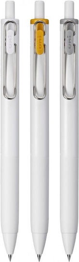 Uni Mitsubishi Gel Ballpoint Pen Uni-ball One 0.50 White Gold Silver 3-pack Umn-sc-05 Wgs3c 4902778319642