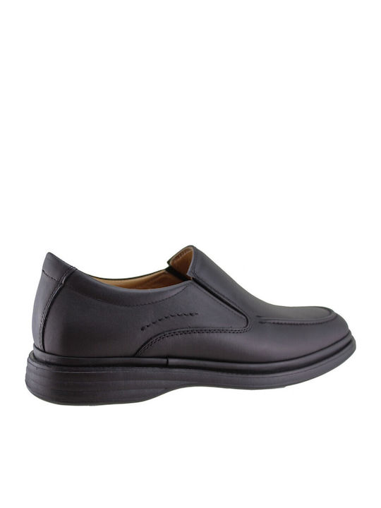Leder Herren Freizeitschuhe Anatomisch Schwarz