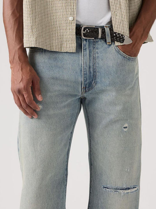 555 Herren Jeanshose mit Relaxed Gerade Passform Light Wash