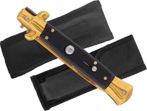 Italian Messer Automatisch Gold in Hülle