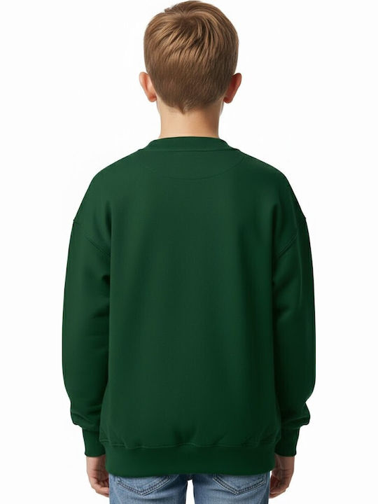 Kids Sweatshirt Skeleton Forest Green