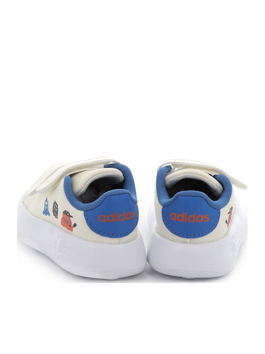 Advantage Kids Sneakers with Hoop & Loop Closure Beige