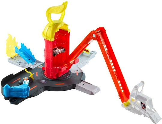 Hot Wheels City - Super Fire Station Track 1:64 Fire Truck For 4+ Years Old