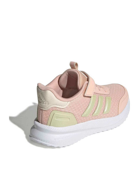 Kids Sports Shoes Running with Hoop & Loop Closure Pink