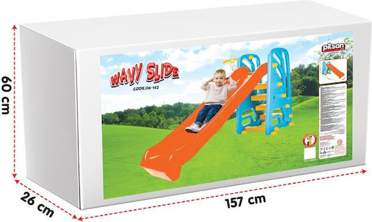 Pilsan Τσουλήθρα Wavy με Μπασκέτα Πορτοκαλί