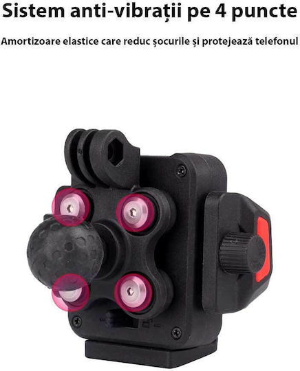 Motorrad Handyhalterung 2 Klemmhalterungen Anti-Vibration 15w Kabelloses Laden Typ-c Anschluss