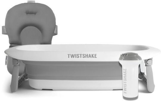 Twistshake Babybadewanne mit Ständer Luxury Bath & Changing Kit Grau