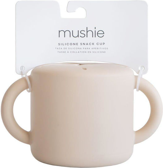 Mushie Silicone Baby Container for 6+ months Gray