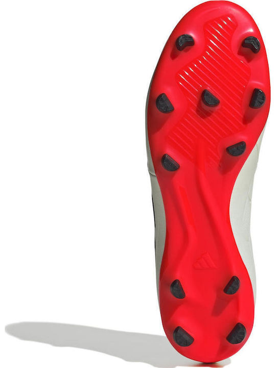 adidas Copa Pure.2 League Football Shoes with Cleats Ivory / Core Black / Solar Red adidas Copa Pure.2 League Football Shoes with Cleats Ivory / Core Black / Solar Red