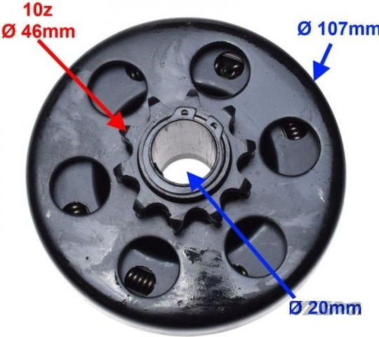 Ambreiaj Kart Honda Gx 160 200 Motor 10 Dinți