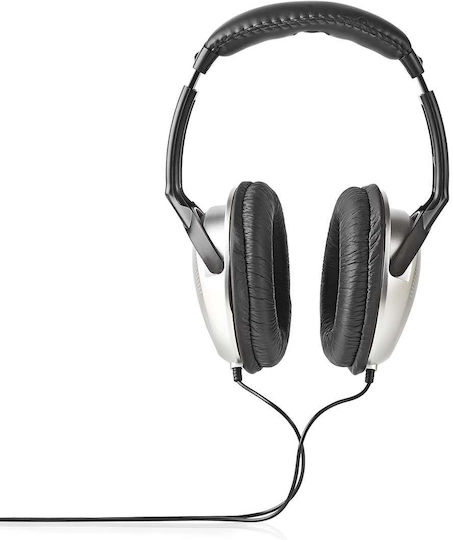 Nedis 3.5mm Wired Headphones Adjustable Headband 2,7m Silver