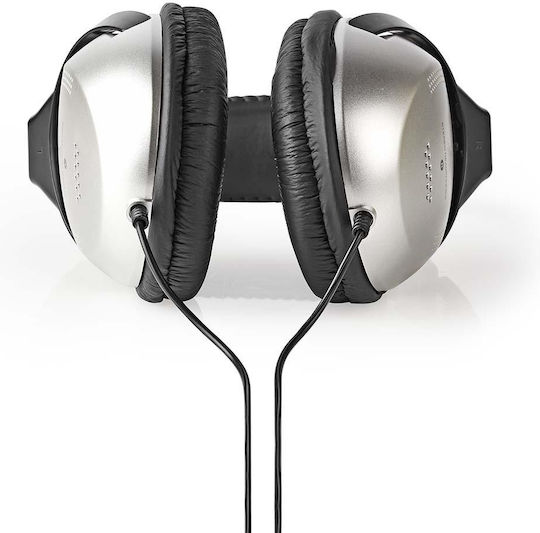 Nedis 3.5mm Wired Headphones Adjustable Headband 2,7m Silver
