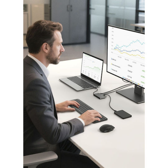Belkin Connect USB-C Докинг станция с HDMI 4K PD Сив
