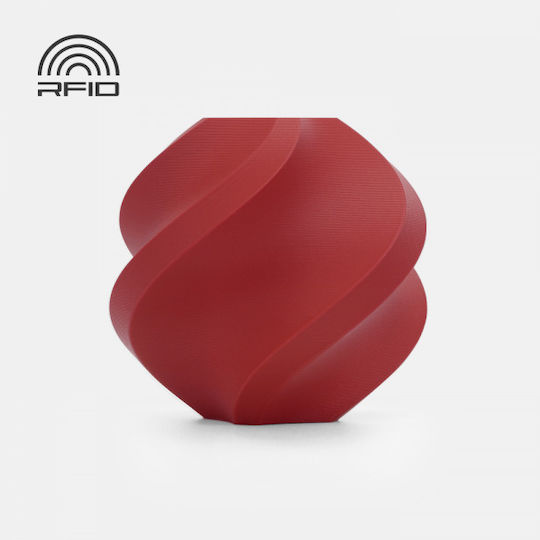 Bambu Lab PLA 3D Printer Filament 1.75mm Dark Red 1kg 1τμχ (Spool)
