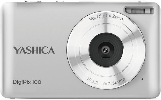 Yashica DigiPix Компактен Фотоапарат 44МР Оптично Увеличение 16x Сребриста