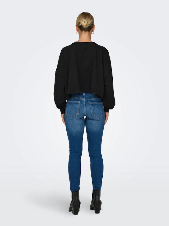 Cropped Hanorac pentru femei Negru