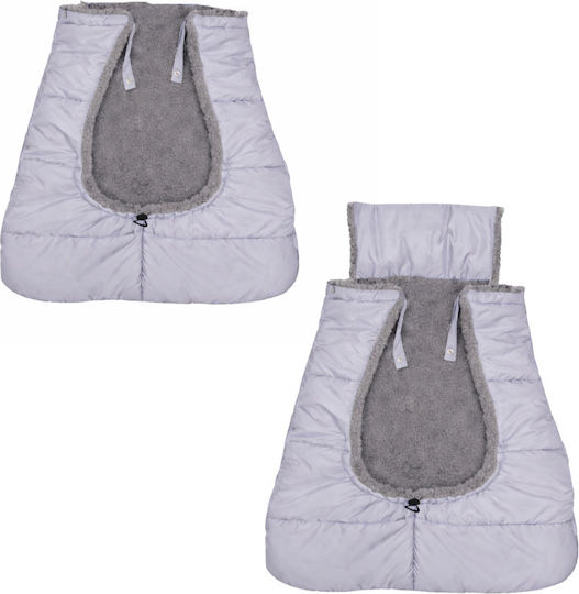 Kidizi Universal Sac de picioare pentru cărucior Impermeabil Gri cu căptușeală Fleece