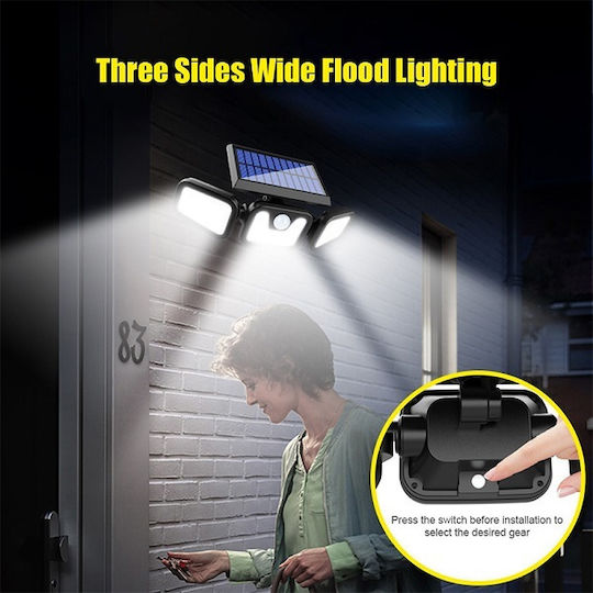 Waterproof Solar LED Flood Light 7W with Motion Sensor IP44