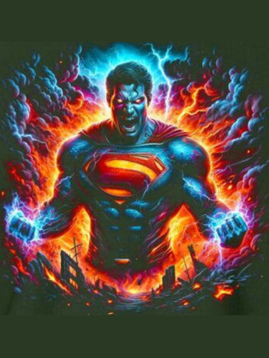 Crewneck Φούτερ Superman Unleashed Power Pop Culture Forest Green Crewneck Φούτερ Superman Unleashed Power Pop Culture Forest Green