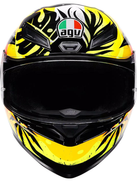 AGV K1 S Tropicrush Black/Orange Κράνος Μηχανής Full Face ECE 22.06 1500gr