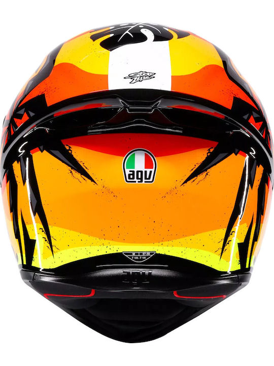 AGV K1 S Tropicrush Black/Orange Κράνος Μηχανής Full Face ECE 22.06 1500gr