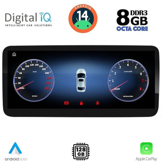 Digital IQ Car Audio System for Mercedes-Benz CLA Class / GLA 2012-2015 (Bluetooth/USB/AUX/WiFi/GPS/Apple-Carplay/Android-Auto) with Touch Screen 12.3"