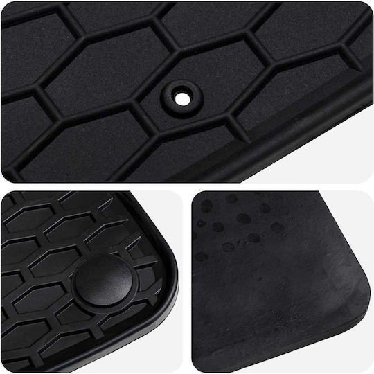 vidaXL Set of Front and Rear Mats 4pcs for Mercedes-Benz A Class / GLB 2018 Black