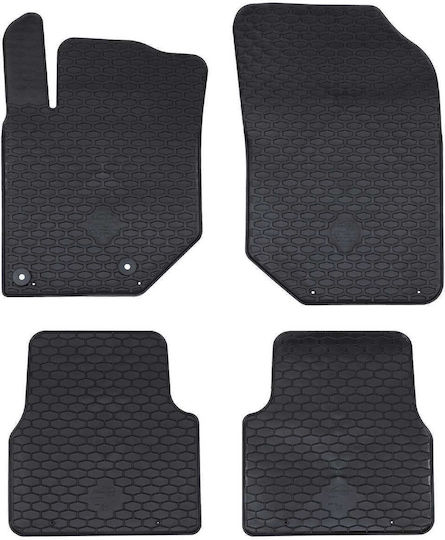 vidaXL Σετ Μπροστινά και Πίσω Πατάκια 4τμχ για Citroen C4 2008 2019 Μαύρα