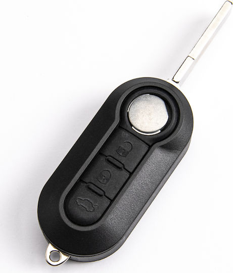 Foldable Car Key Shell with 3 Buttons for Peugeot / Fiat