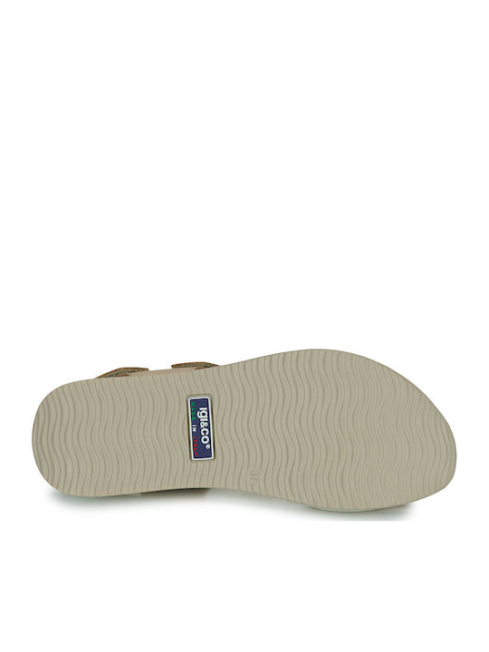 Damenplattformen Beige