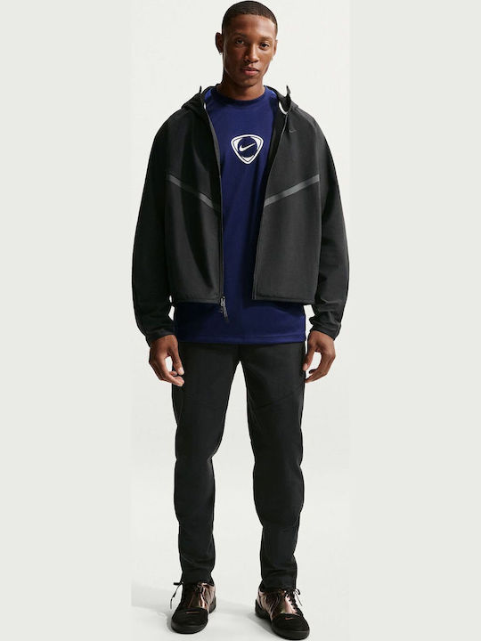 Geacă Cu Glugă Tech Fleece Neagră
