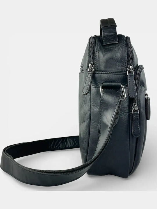 Leather Men's Bag Shoulder / Crossbody Black
