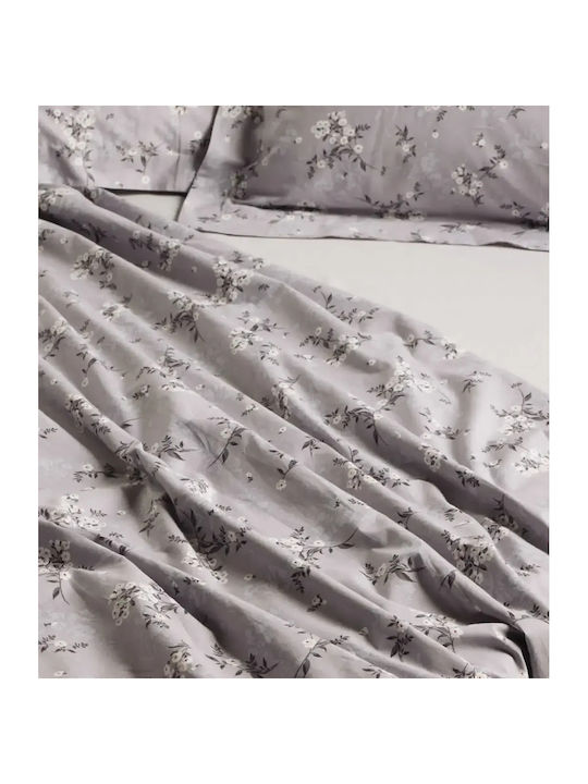 Das Home Bettwäsche-Set Einzel 170x260cm. Happy Grey, Taupe 3Stück
