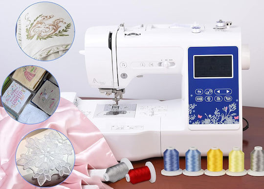 Set Fire De Broderie 9 Bobine 730 M Cutie De Depozitare Multicolor Tonuri Roz