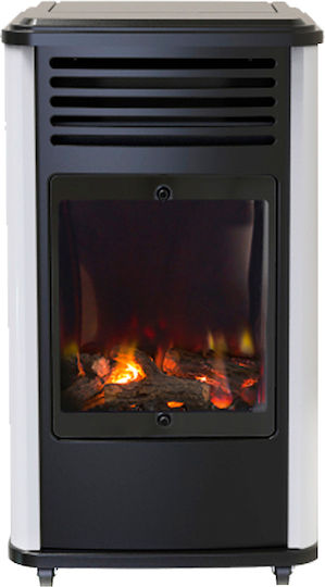Coral Gas Manhattan Indoor-Gasheizung 3000W Schwarz 38x42x69cm