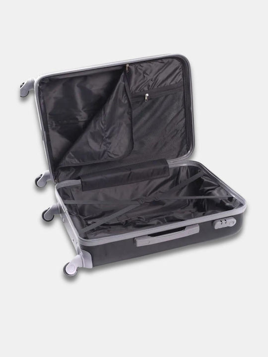 Reisekoffer Hart Schwarz mit 4 Räder Höhe 56cm