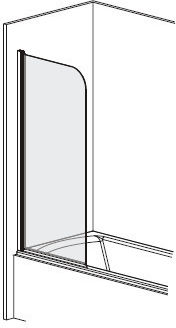 Bronze Art Καμπίνα Μπανιέρας με Συρόμενη Πόρτα 80x140cm Clear Glass Bronze Art Καμπίνα Μπανιέρας με Συρόμενη Πόρτα 80x140cm Clear Glass