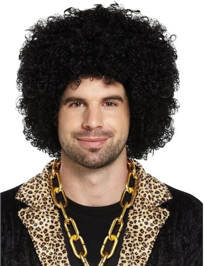 Karneval Perücke Afro Haar Human Blend Textur 120g Schwarze