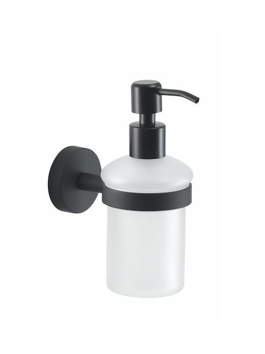 Gedy Eros Επιτοίχιο Dispenser από Ανοξείδωτο Ατσάλι Μαύρο
