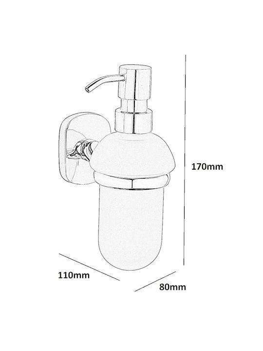 Bronze Art Επιτοίχιο Dispenser Μεταλλικό