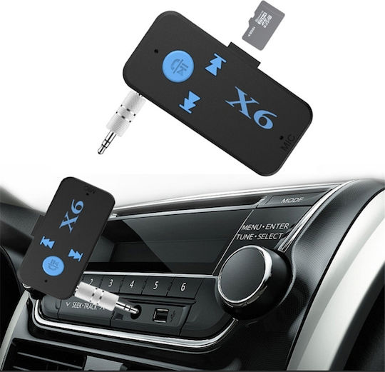 Hqx6 Car Bluetooth V4.1 Audio Music Player Receiver Adapter Support Wireless Hands-free & Tf Card & Usb Charge