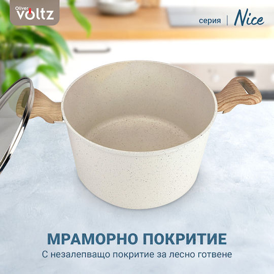 Voltz Nice Βαθιά Κατσαρόλα από Αλουμίνιο 6.8lt / 28cm