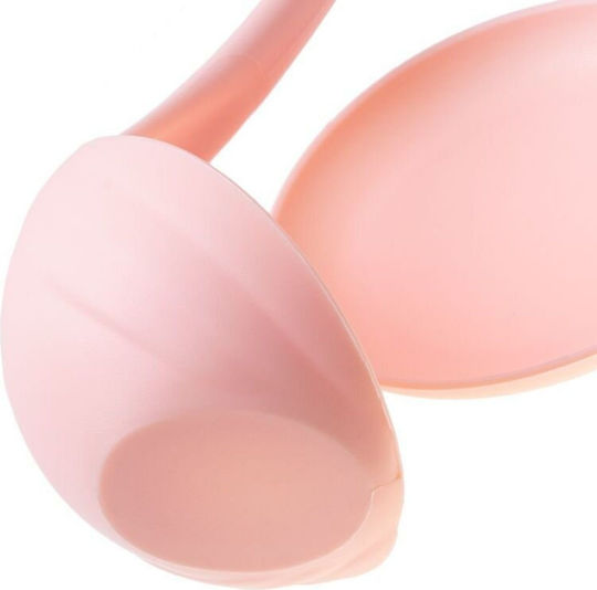Uncle George Deep Plastic Pink Soup Spoon