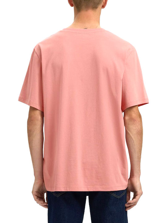 Selected Neck T-shirt Ροζ