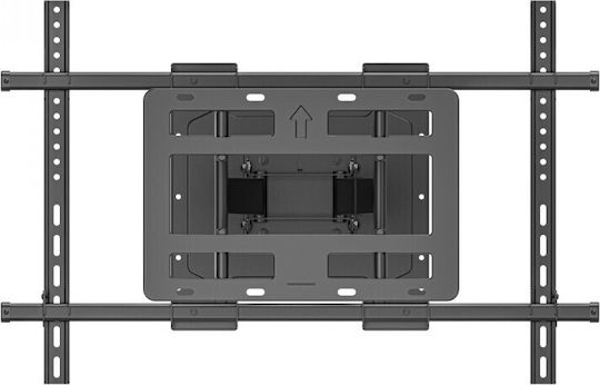 Techly Tv Mount Ultra Slim Επικλινόμενη Βάση Διπλό Βραχίονα Tv 65”-110” Full-motion Έως 120kg