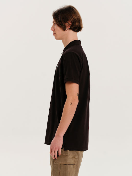 Polo Short Sleeve Blouse Brown